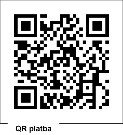 QR kód k úhradě poplatku ZKO na provoz.